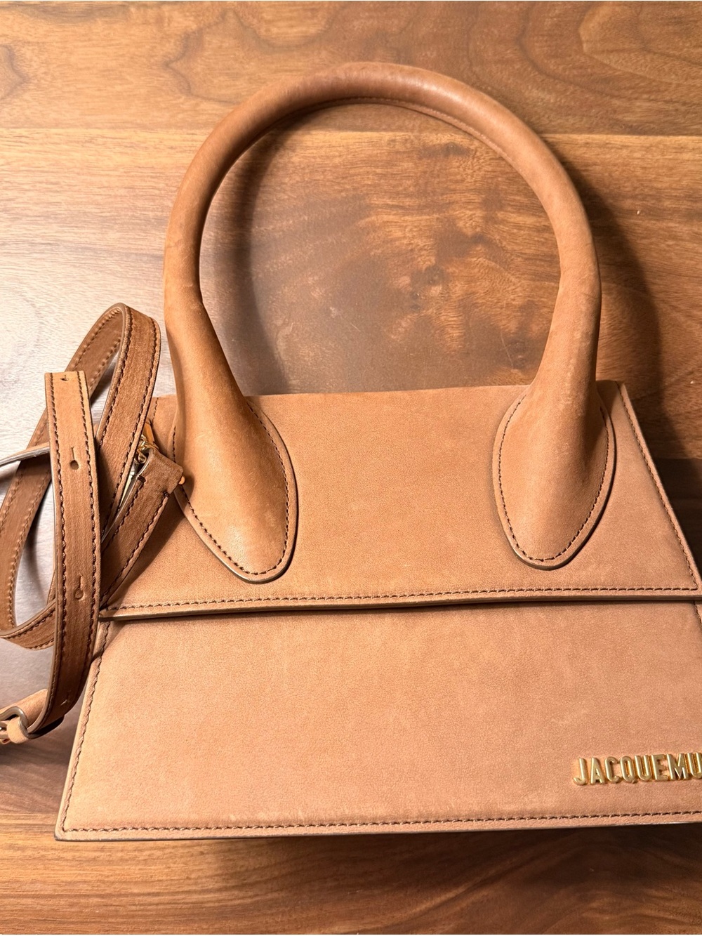 Jacquemus | Brown Le Papier “Le Grand Chiquito” Bag - Picture 4 of 10